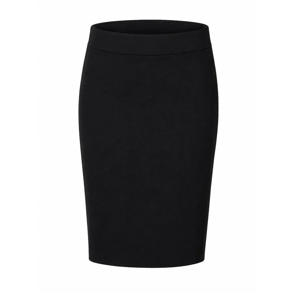 Liz Claiborne Black Pencil Skirt XXL Stretch Pull-On Career Office Midi